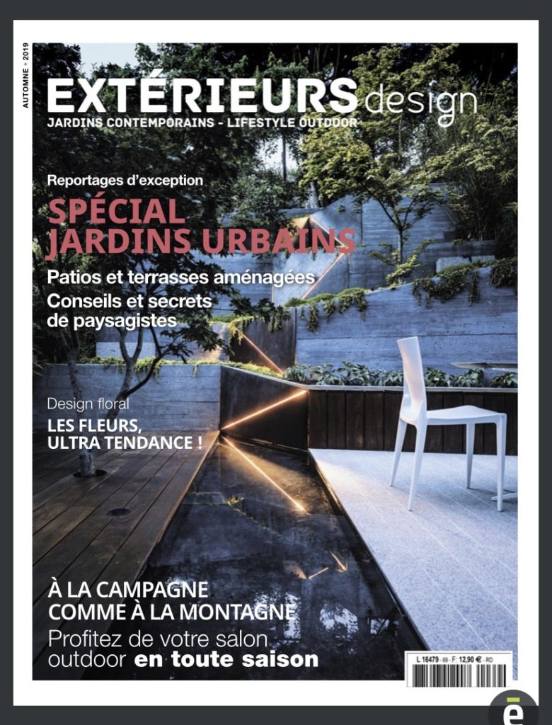 Première de couverture du magazine numéro 69 Extérieurs Design sur le thème spécial des jardins urbains