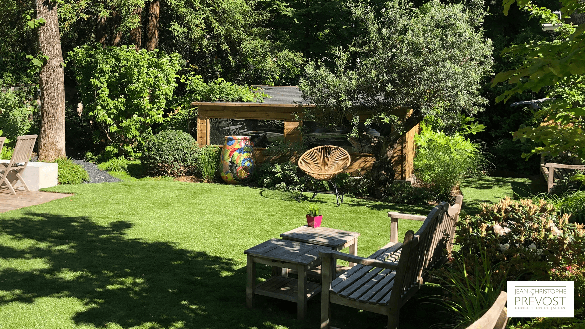 Jardin d'une maison traditionnel à Neuilly sur Seine